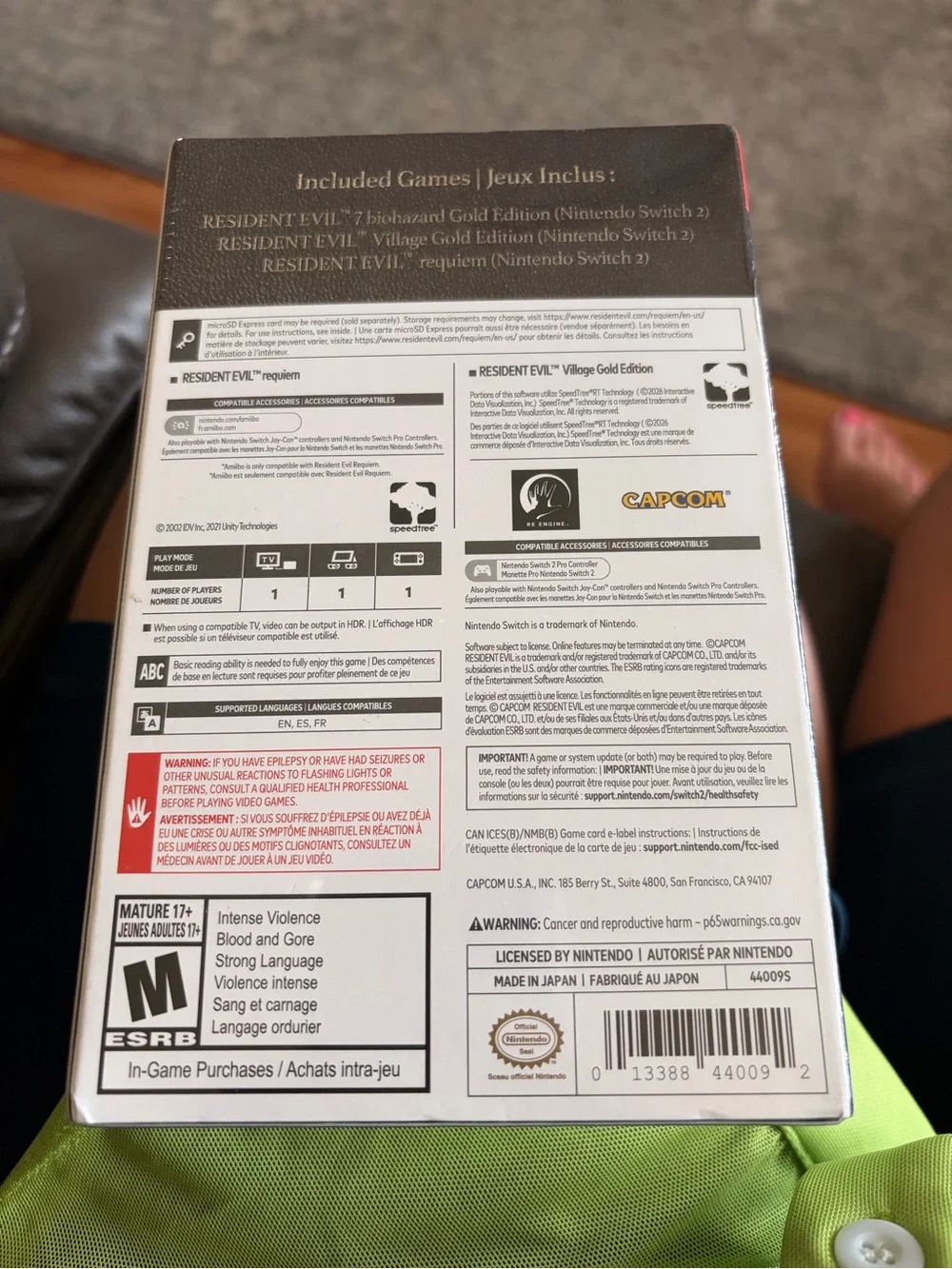SEALED Resident Evil Generation Pack Nintendo Switch 2